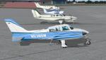 FSX Cessna 310 two tone blue on white N5386W Textures